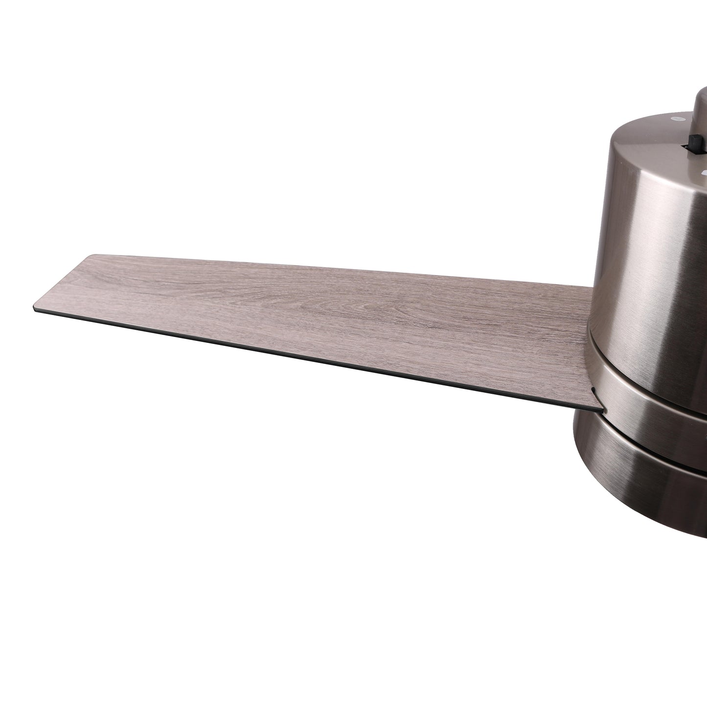 Raiden 52 Inch 3-Blade Smart Ceiling Fan - Silver/Black & Light Wood