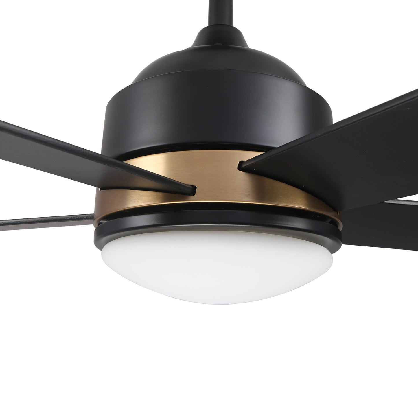 Simoy 52 Inch 5-Blade Smart Ceiling Fan - Black