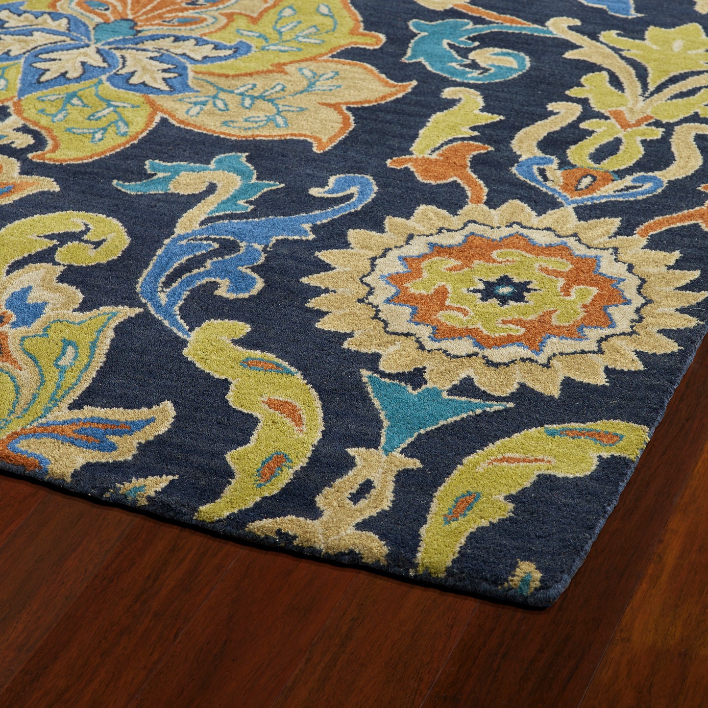 Kaleen Taj Collection TAJ02-22 Navy Area Rug 5'9" x 5'9"