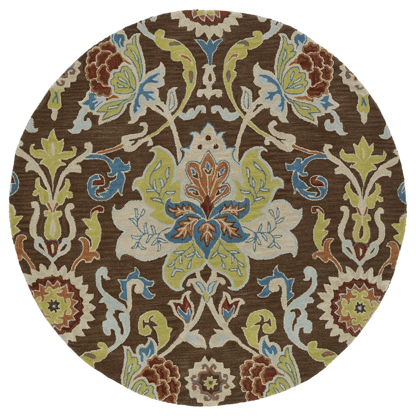 Kaleen Taj Collection TAJ02-40 Chocolate Area Rug 3'9" x 3'9"
