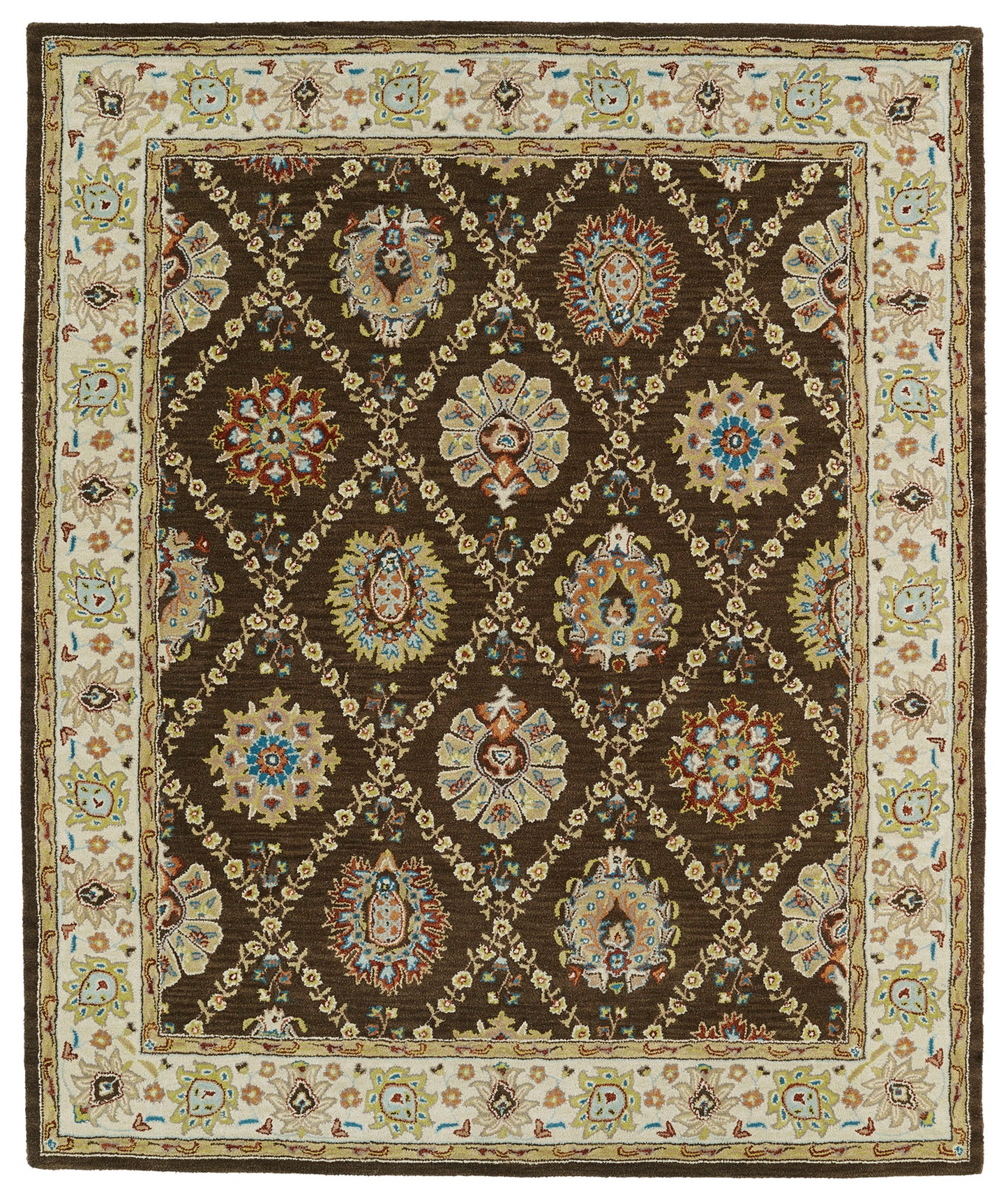 Kaleen Taj Collection TAJ03-40 Chocolate Area Rug 7'6" x 9'