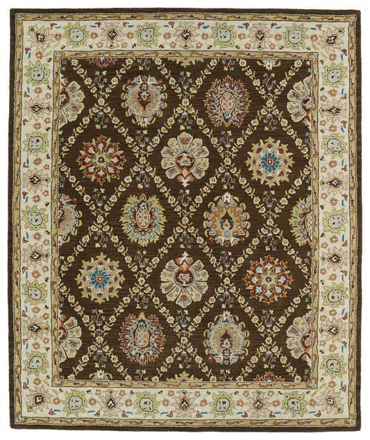 Kaleen Taj Collection TAJ03-40 Chocolate Area Rug 7'6" x 9'