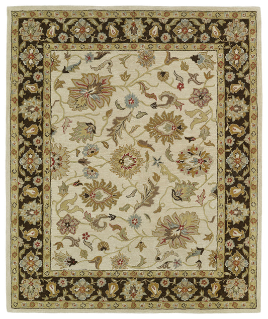 Kaleen Taj Collection Light Beige Area Rug 5' x 7'9"