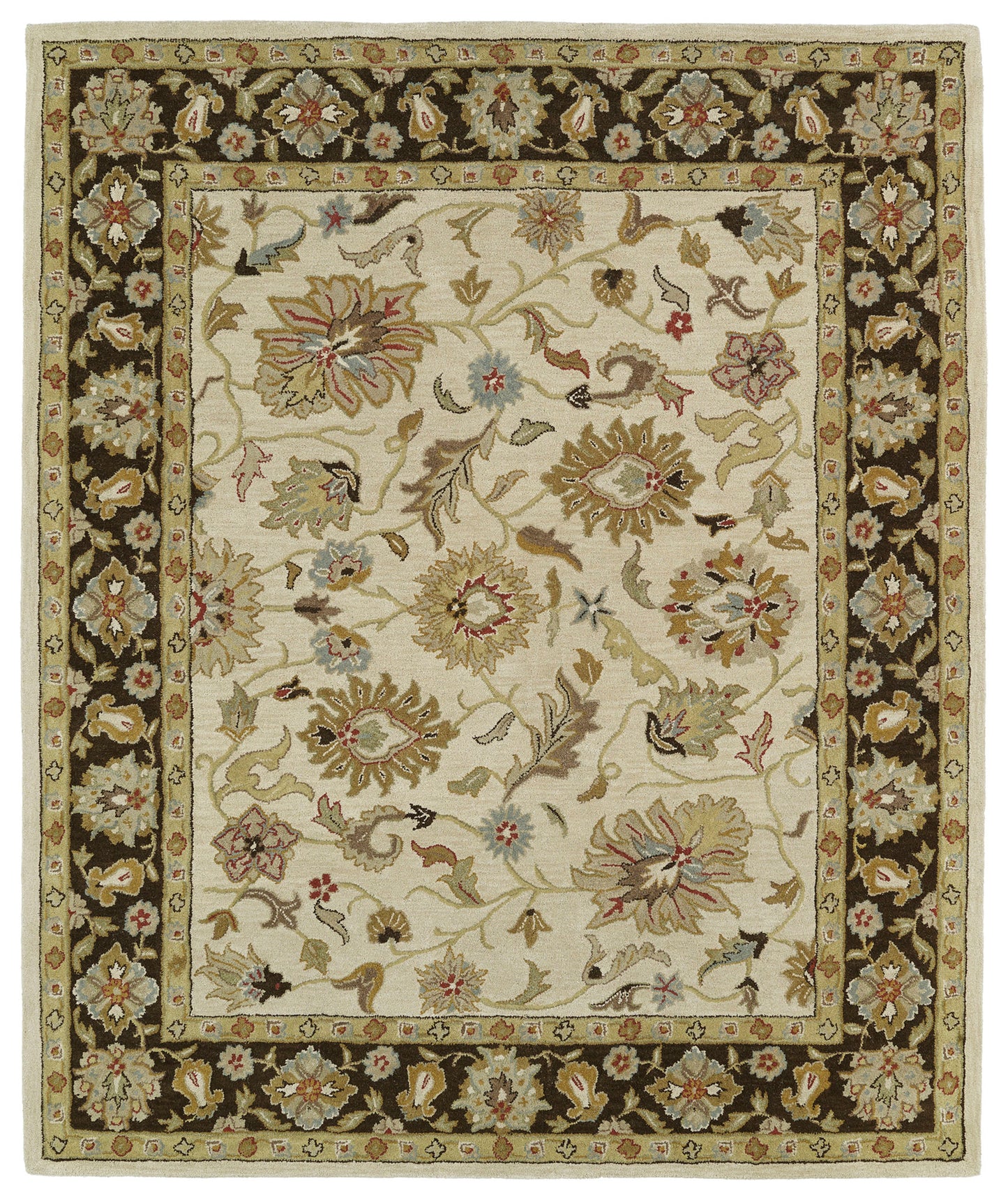 Kaleen Taj Collection Light Beige Area Rug 7'6" x 9'