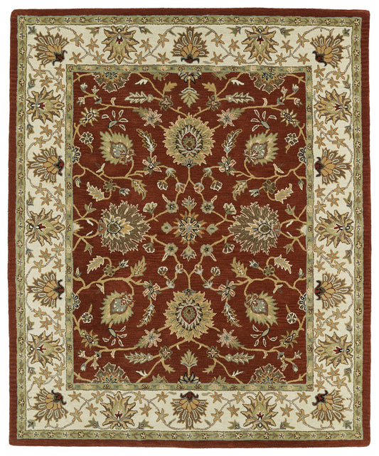 Kaleen Taj Collection Dark Rust Area Rug 8' x 11'