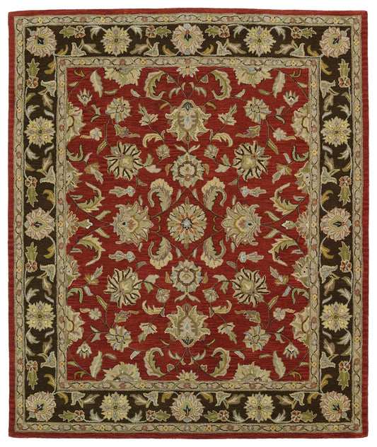 Kaleen Taj Collection Dark Salsa Area Rug 5' x 7'9"