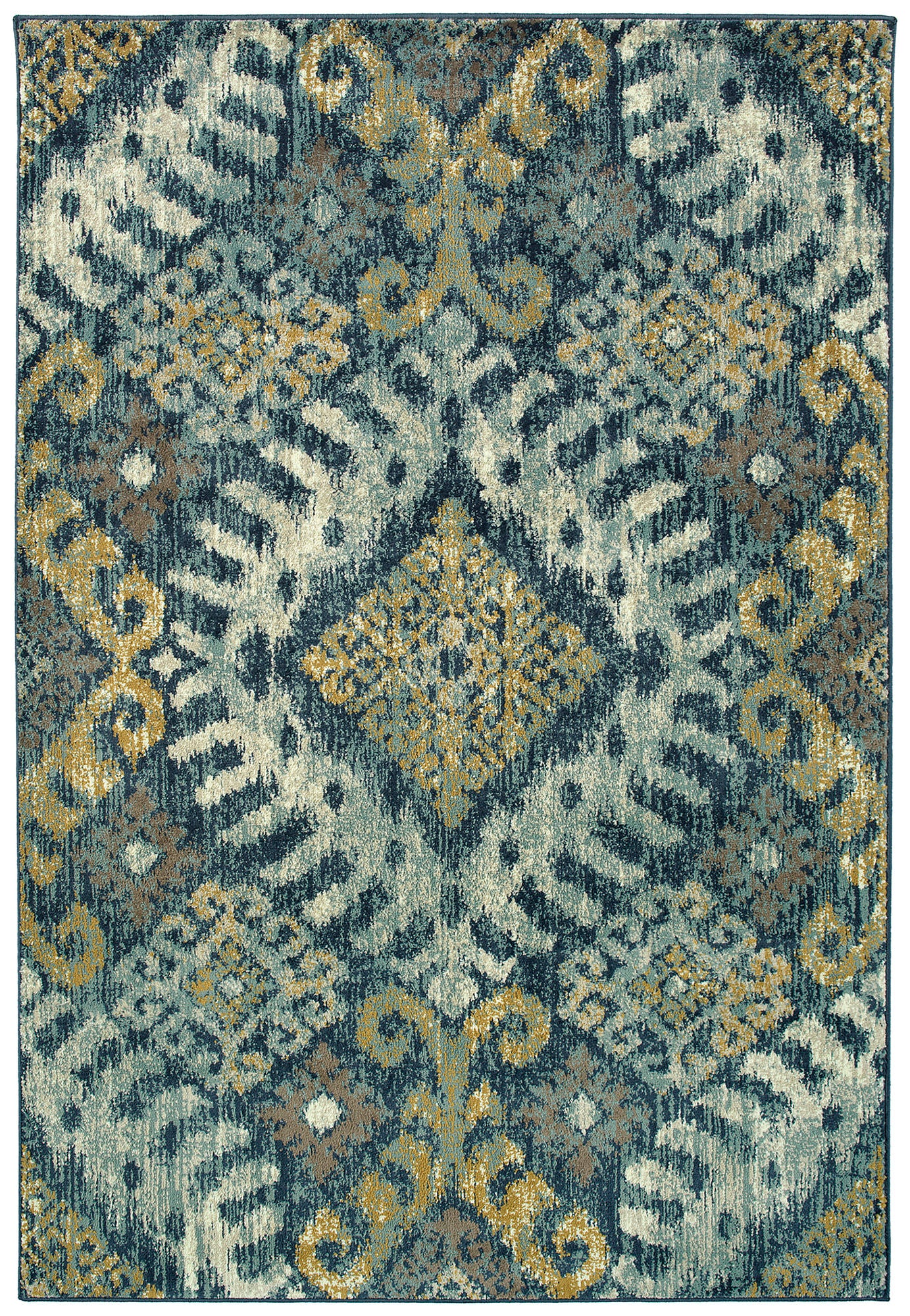 Kaleen Tallah Collection Navy Gray Area Rug 2'7" x 5'11"