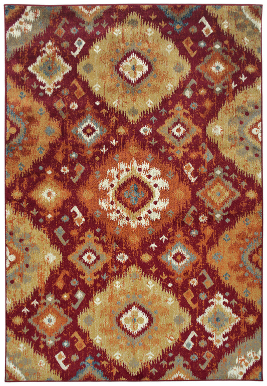 Kaleen Tallah Collection Light Red Area Rug 8'2" x 12'5"