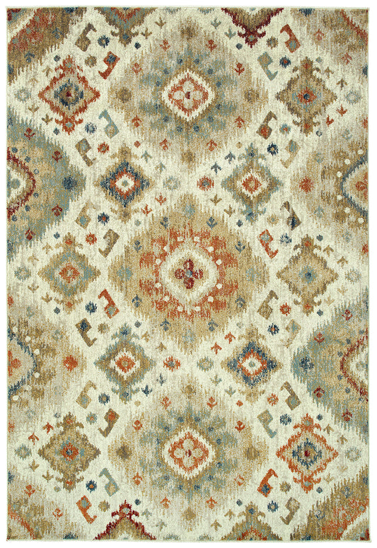 Kaleen Tallah Collection Light Sand Area Rug 4'11" x 7'10"