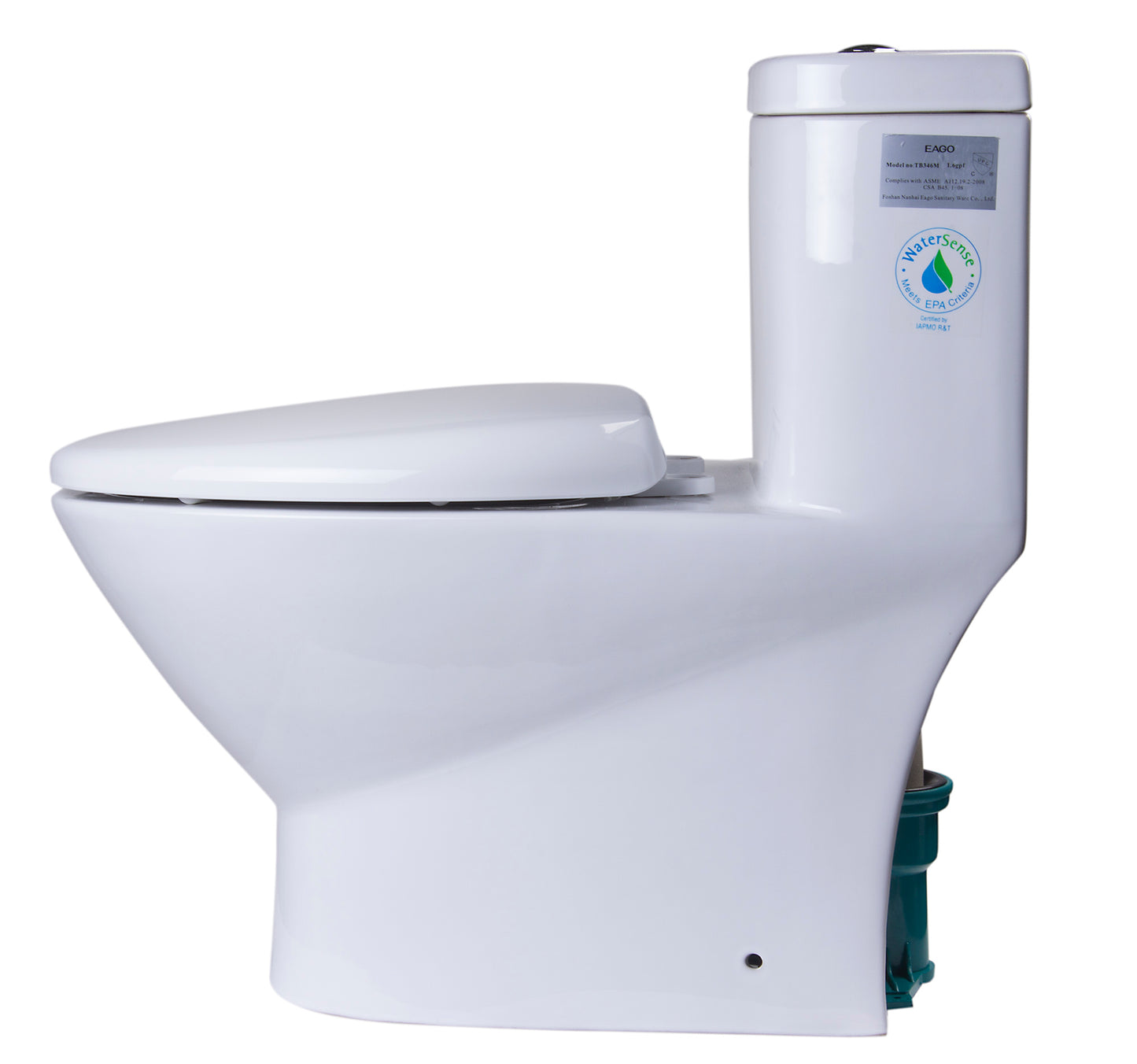 EAGO Modern Dual Flush One Piece Eco-Friendly Low Flush Ceramic Toilet