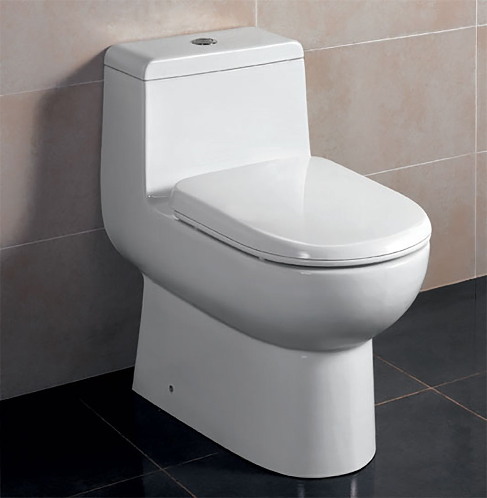 EAGO TB351 Dual Flush One Piece Eco-Friendly Low Flush Ceramic Toilet