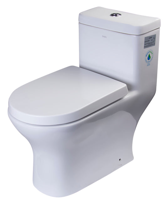 EAGO TB353 Dual Flush One Piece Eco-Friendly Low Flush Ceramic Toilet