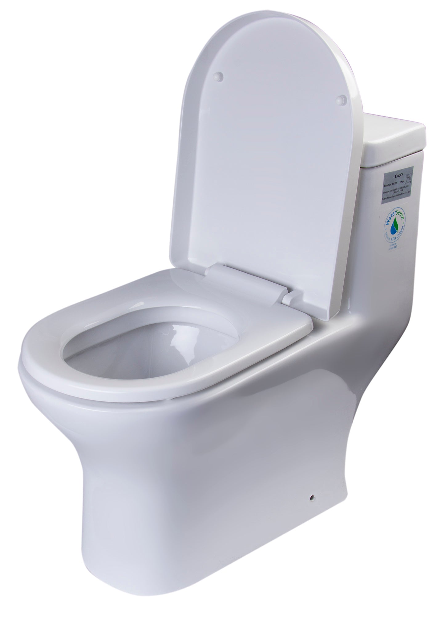 EAGO TB353 Dual Flush One Piece Eco-Friendly Low Flush Ceramic Toilet