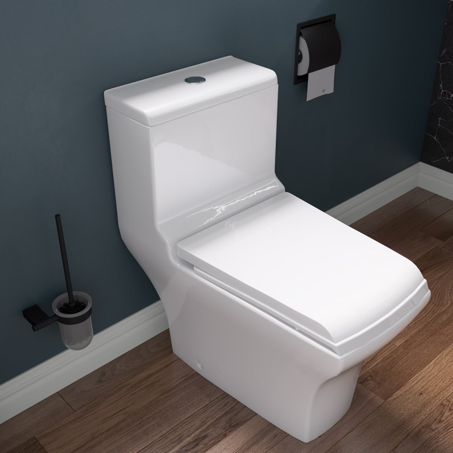 EAGO TB356 Dual Flush One Piece Eco-Friendly Low Flush Ceramic Toilet