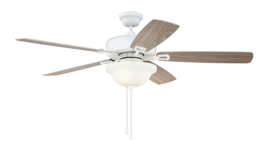 52" Twist N Click Ceiling Fan in White, TCE52W5C1