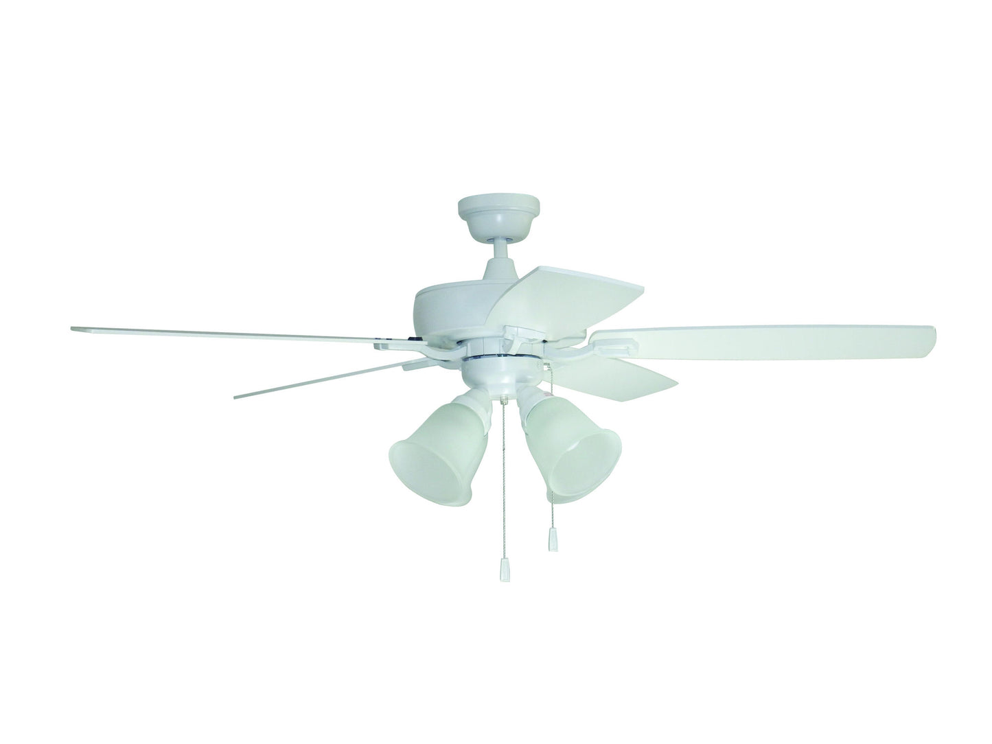 52" Twist N Click Ceiling Fan in White, TCE52W5C4