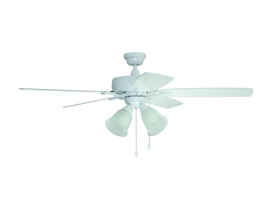 52" Twist N Click Ceiling Fan in White, TCE52W5C4