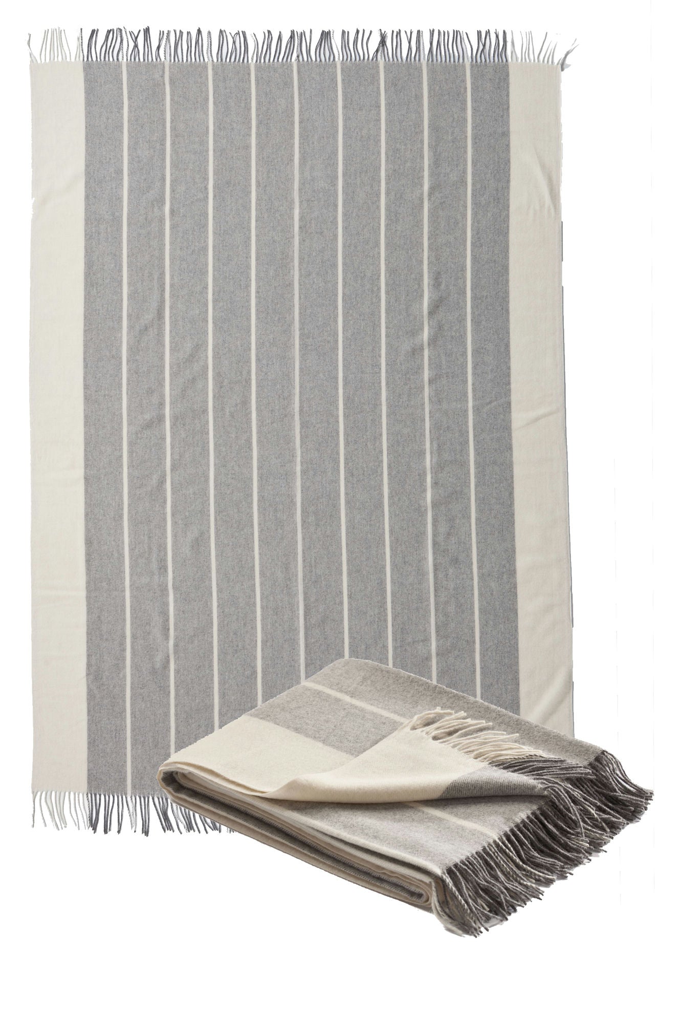 CONRAD Woven Throw Grey