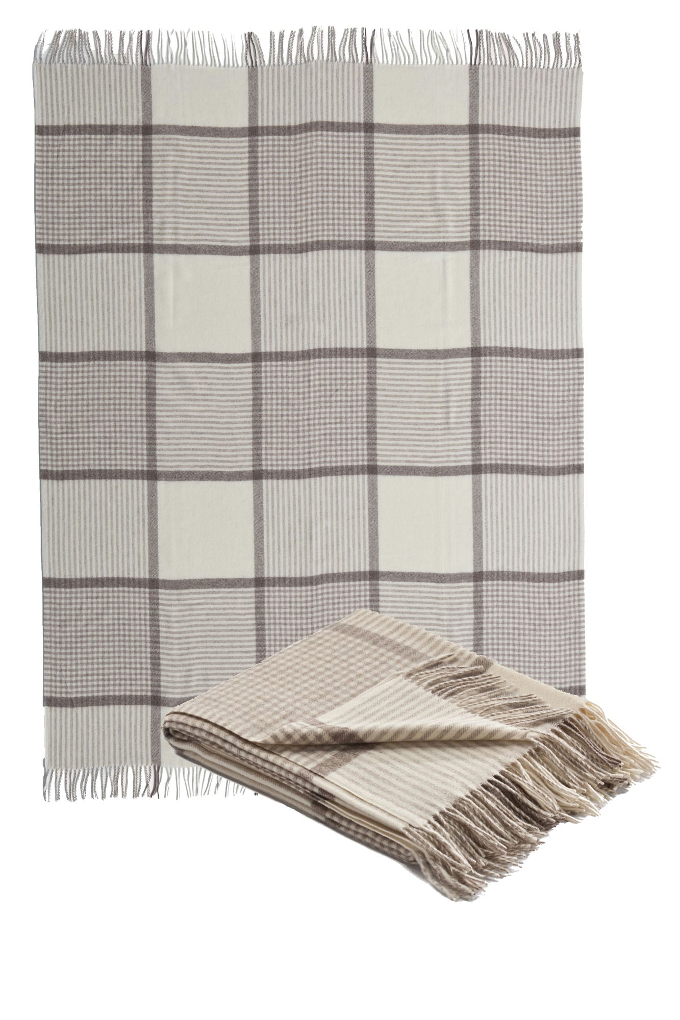 WINSTON Woven Throw Cream