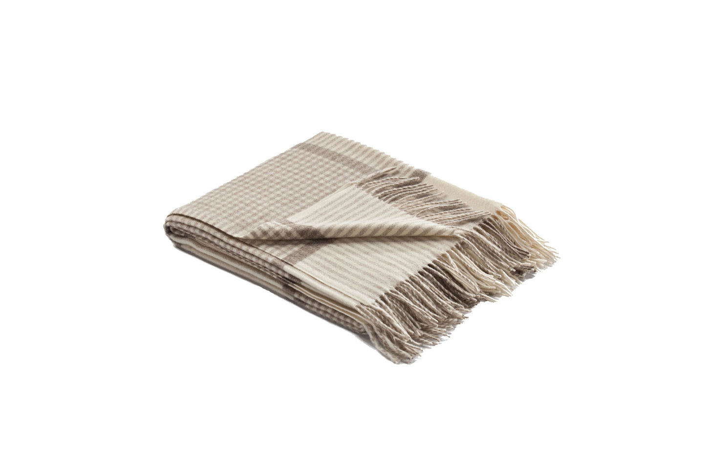 WINSTON Woven Throw Cream