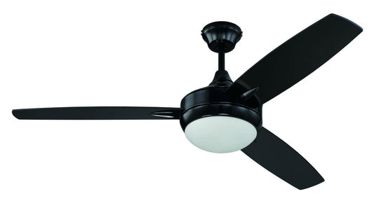 52" Targas Ceiling Fan in Gloss Black, TG52GBK3