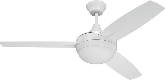 52" Targas Ceiling Fan in White