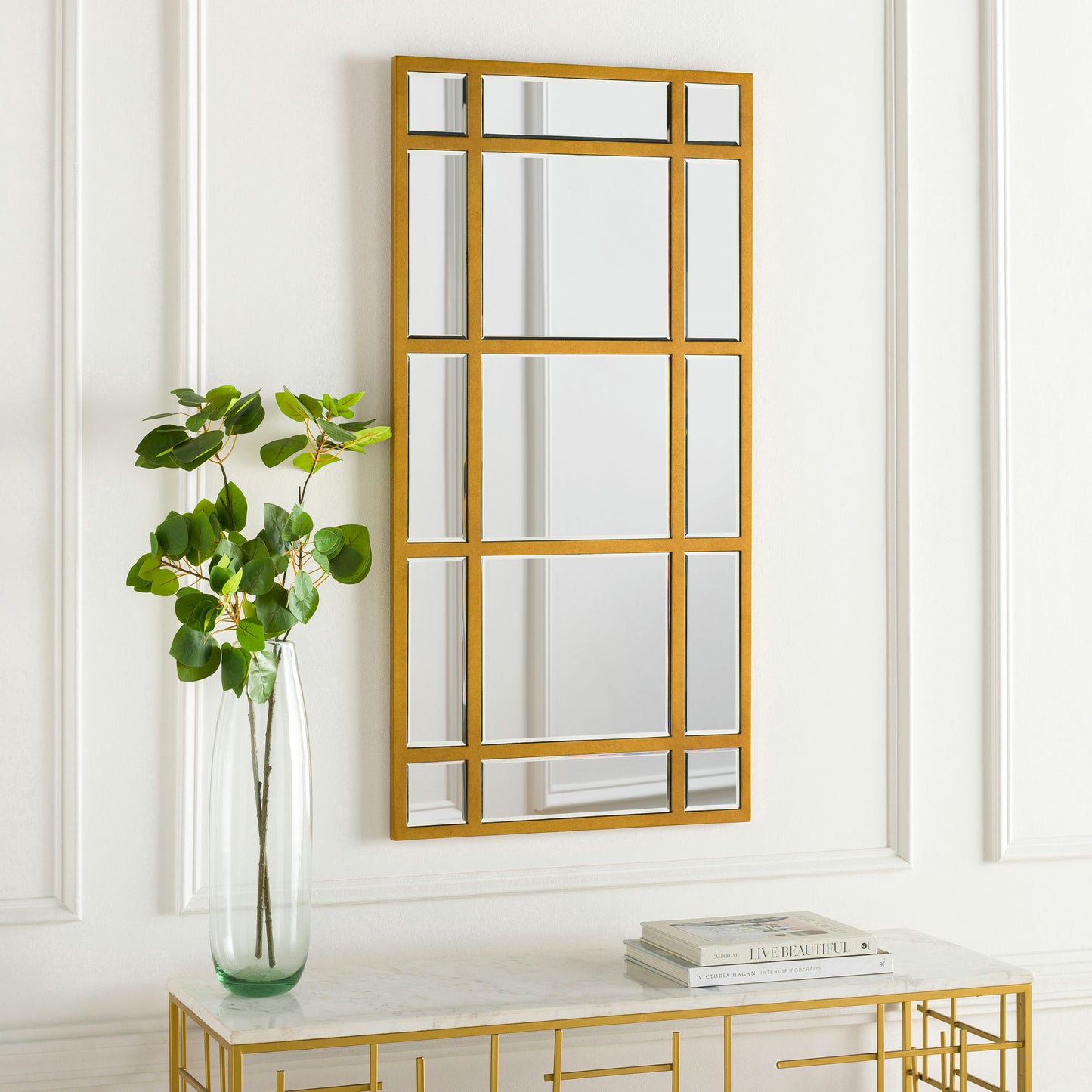 Surya Turnstile Mirror 47"H X 24"W X 0.8"D