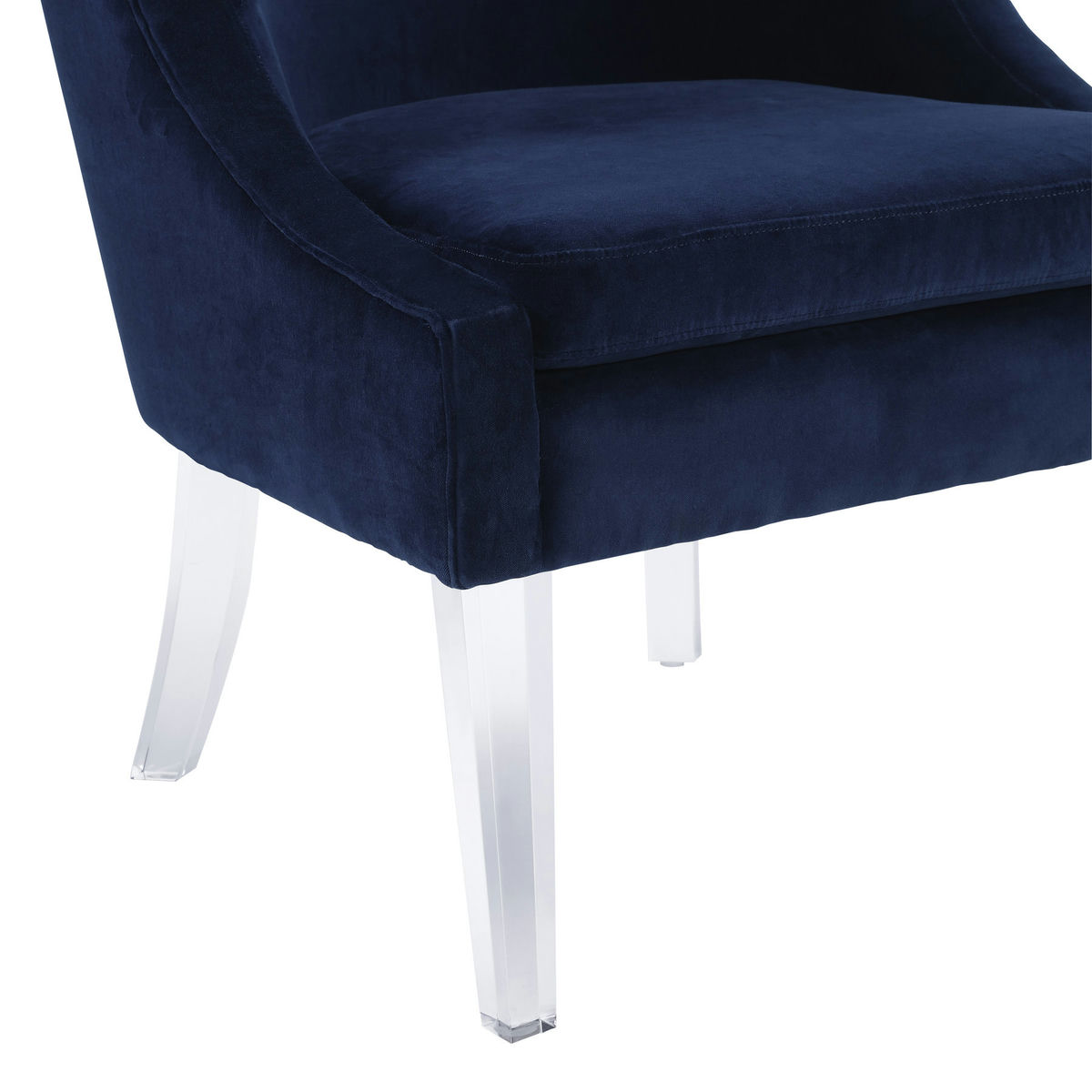 TOV Furniture Myra Blue Velvet Chair