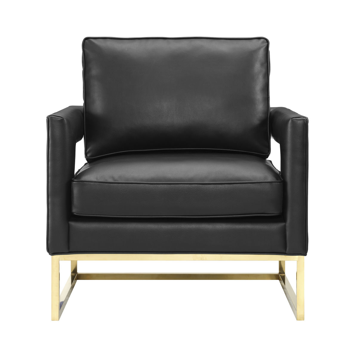 TOV Furniture Avery Black Leather Chair