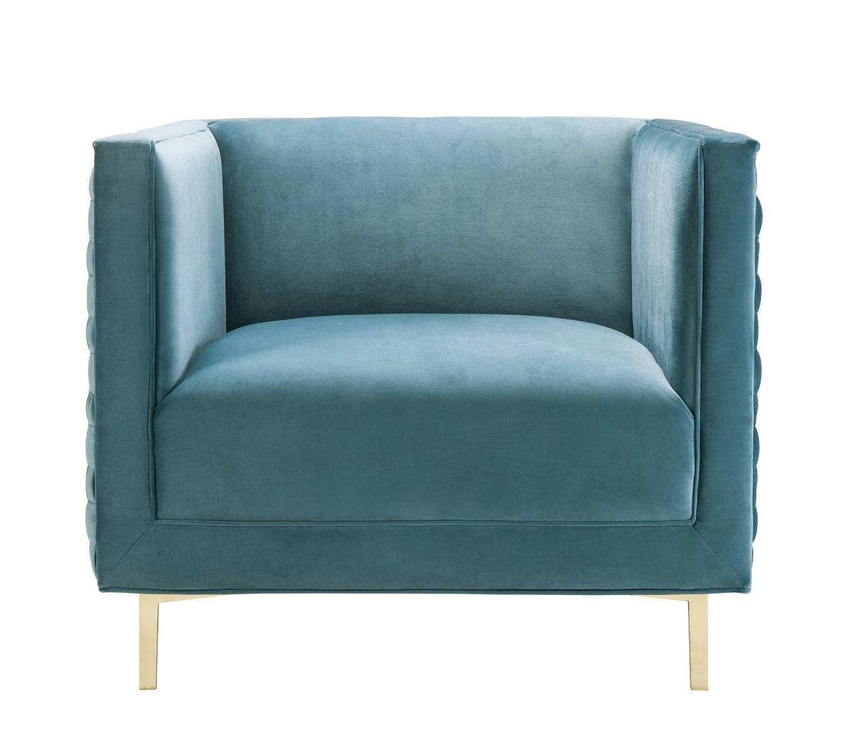 TOV Furniture Sal Sea Blue Woven Chair