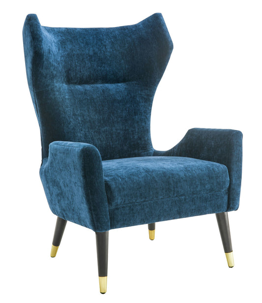 TOV Furniture Logan Navy Velvet Chair