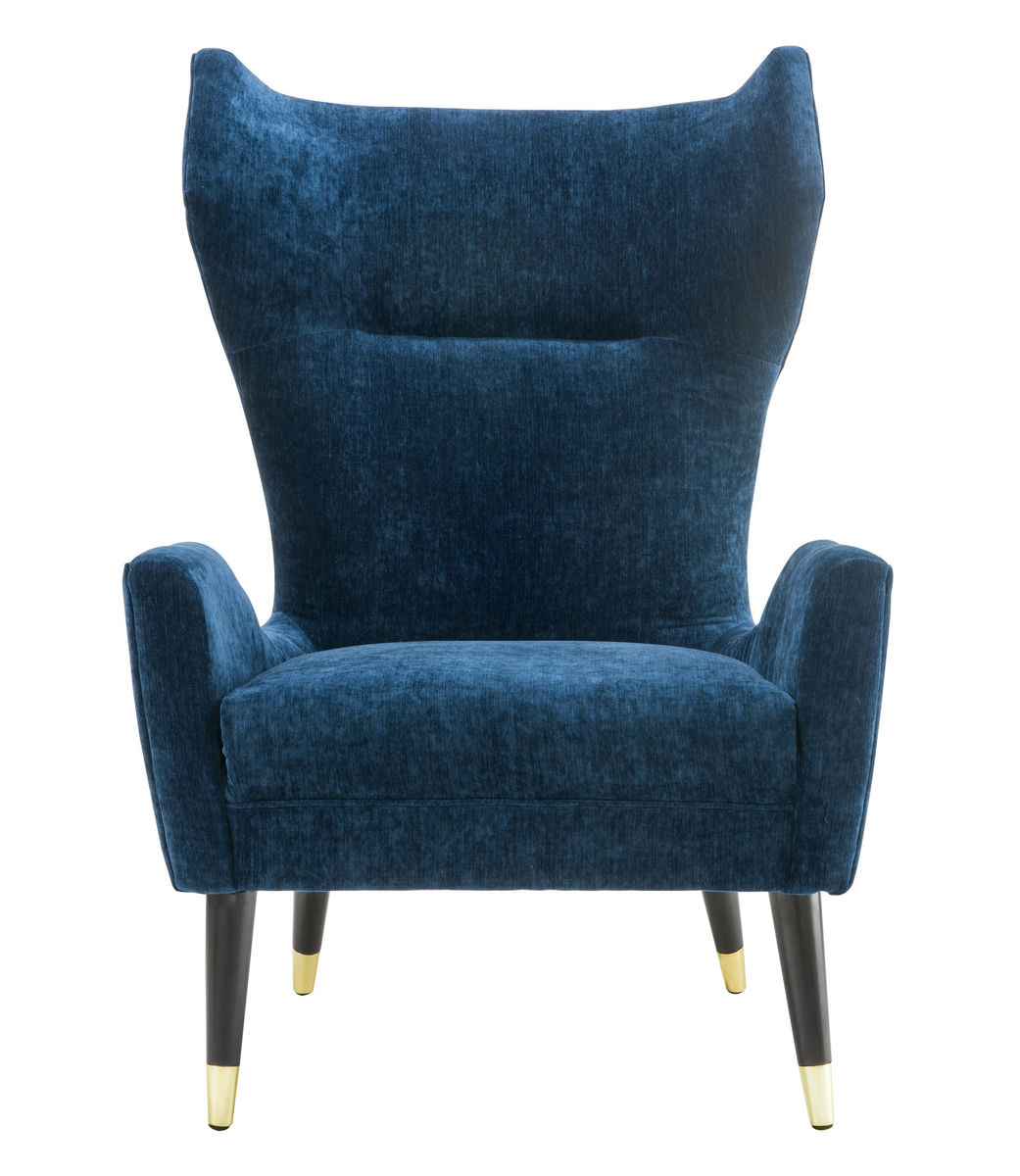 TOV Furniture Logan Navy Velvet Chair