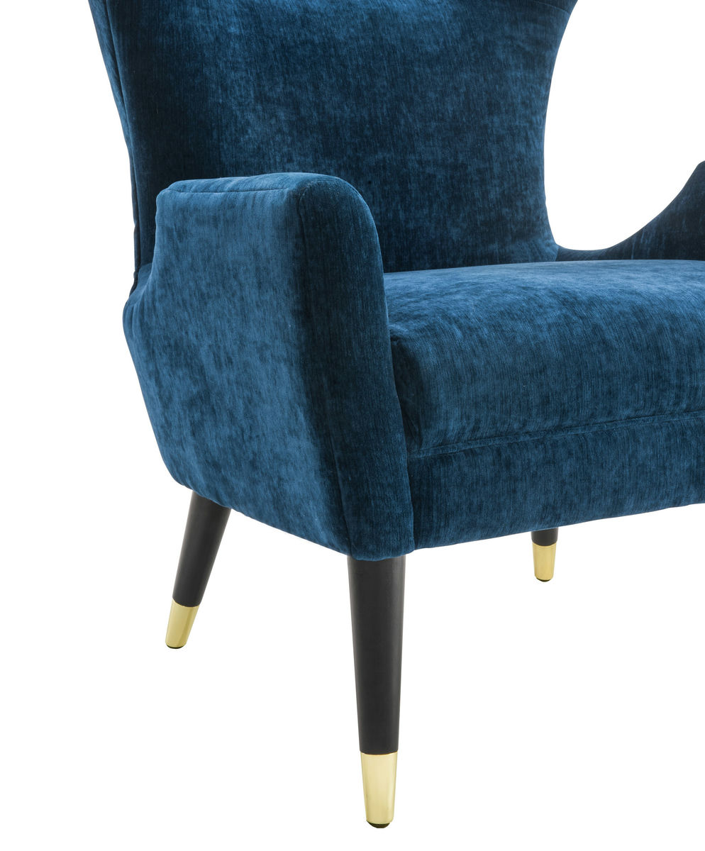 TOV Furniture Logan Navy Velvet Chair