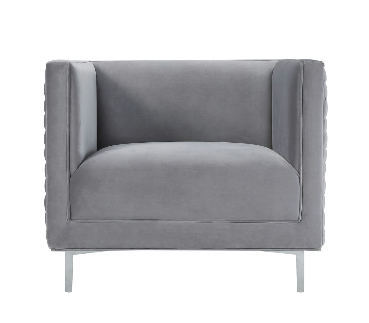 TOV Furniture Sal Grey Woven Chair