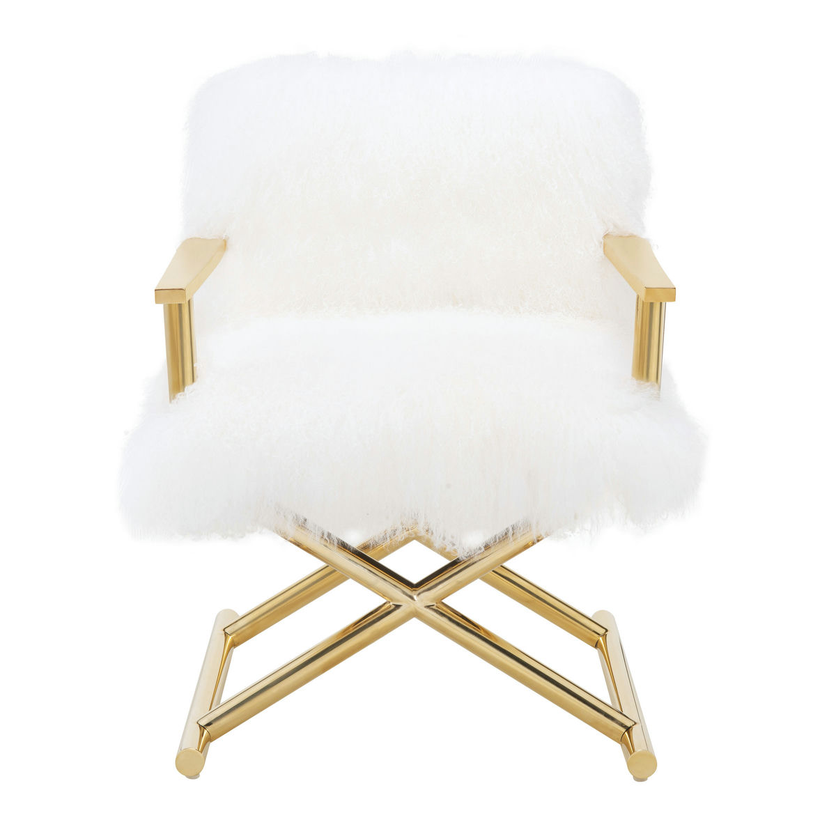 TOV Furniture Jodi White Sheepskin Chair