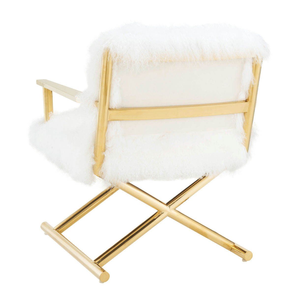 TOV Furniture Jodi White Sheepskin Chair