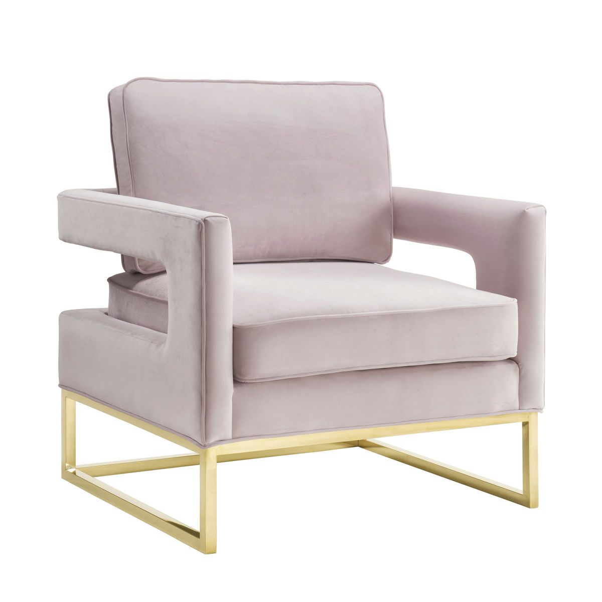 TOV Furniture Avery Blush Velvet Chair