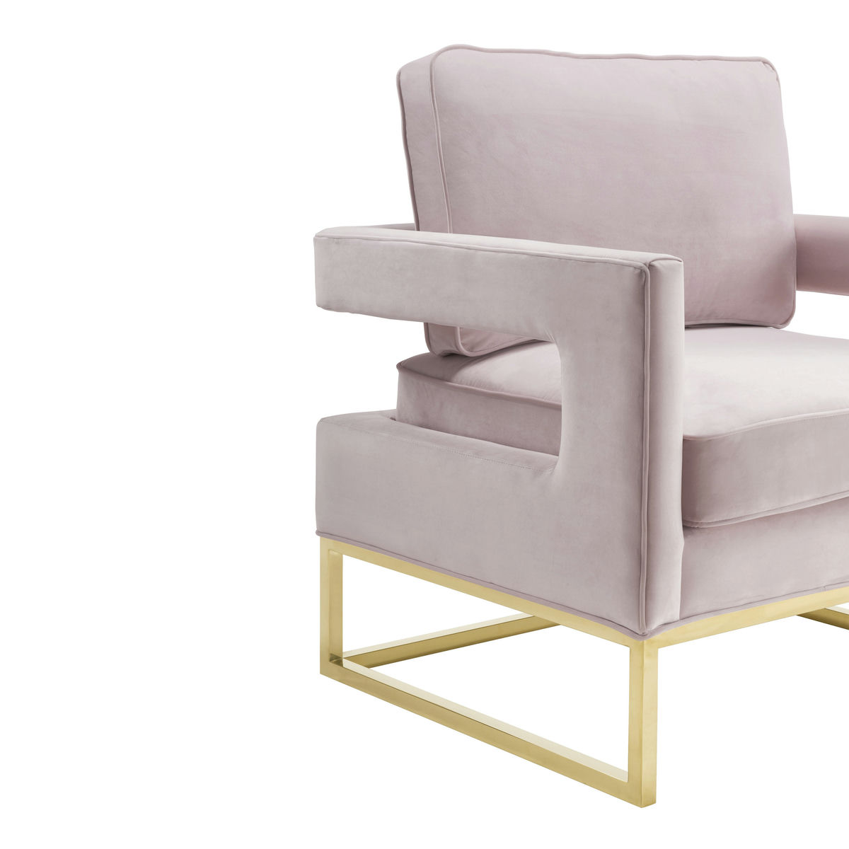 TOV Furniture Avery Blush Velvet Chair