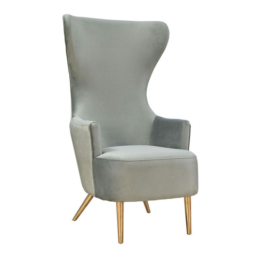 TOV Furniture Julia Grey Wingback Chair