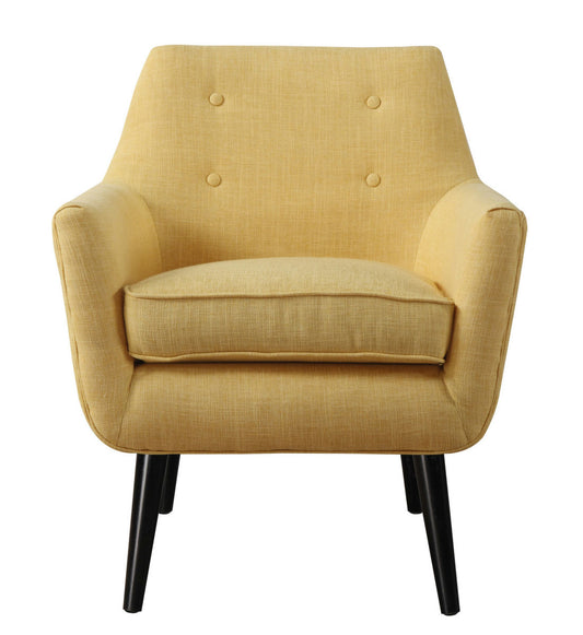 TOV Furniture Clyde Mustard Yellow Linen Chair