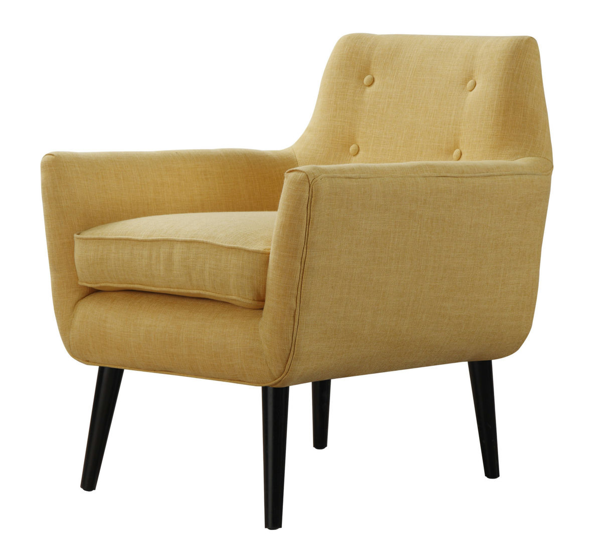 TOV Furniture Clyde Mustard Yellow Linen Chair