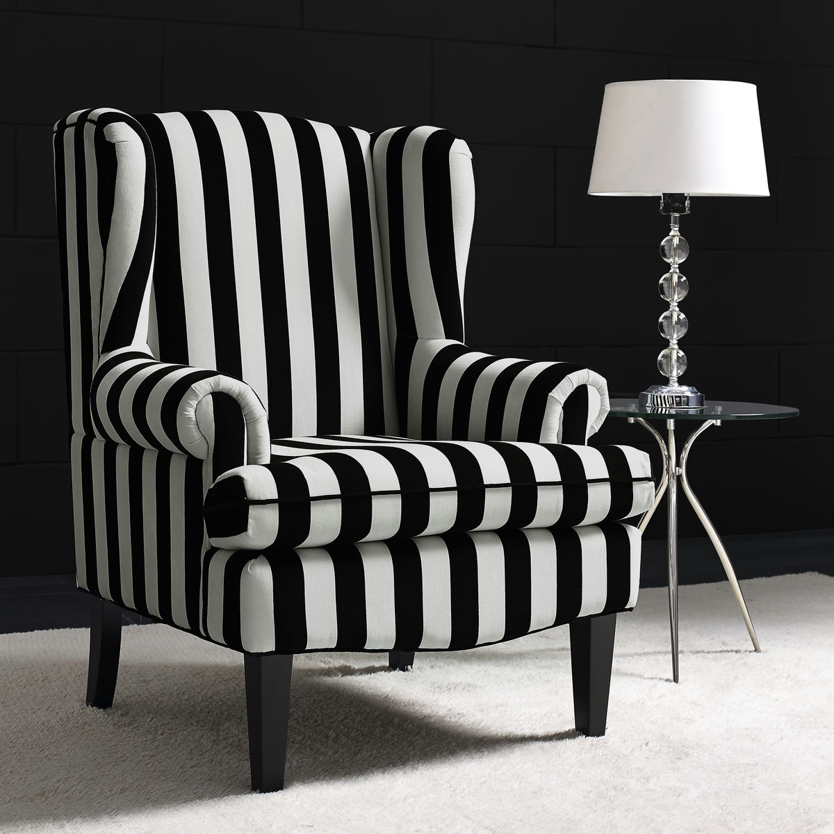 TOV Furniture Paris Velvet Wingback Chair