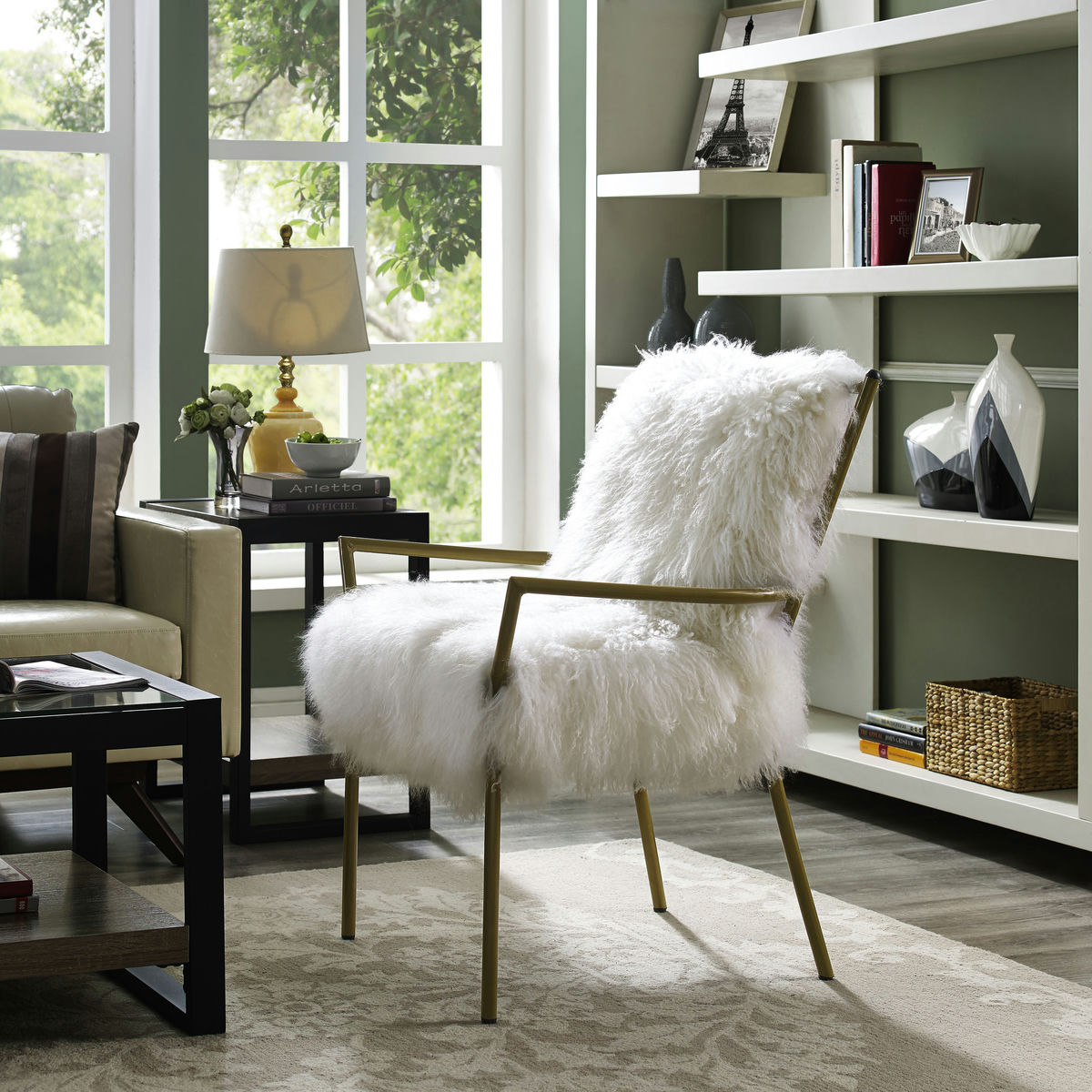 TOV Furniture Lena Sheepskin Chair