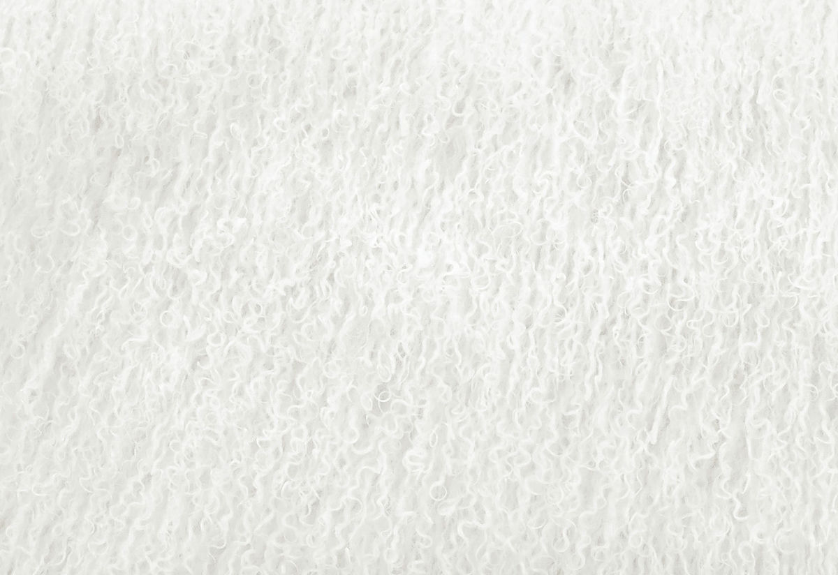 TOV Furniture Sophie White Sheepskin Lucite Chair