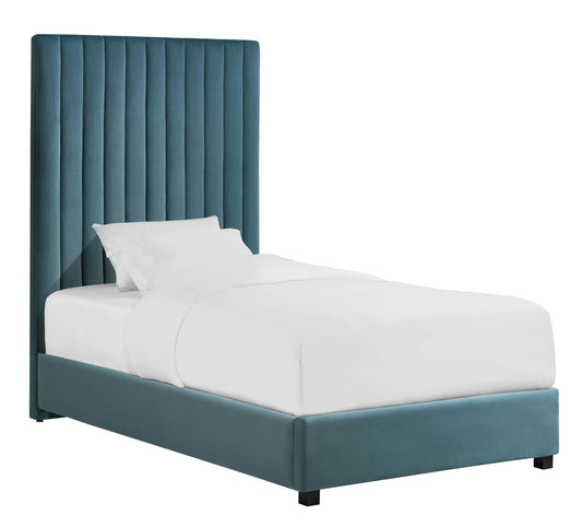 TOV Furniture Arabelle Sea Blue Bed in Twin