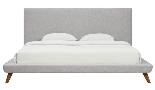 TOV Furniture Nixon Beige Linen Bed in Queen Size