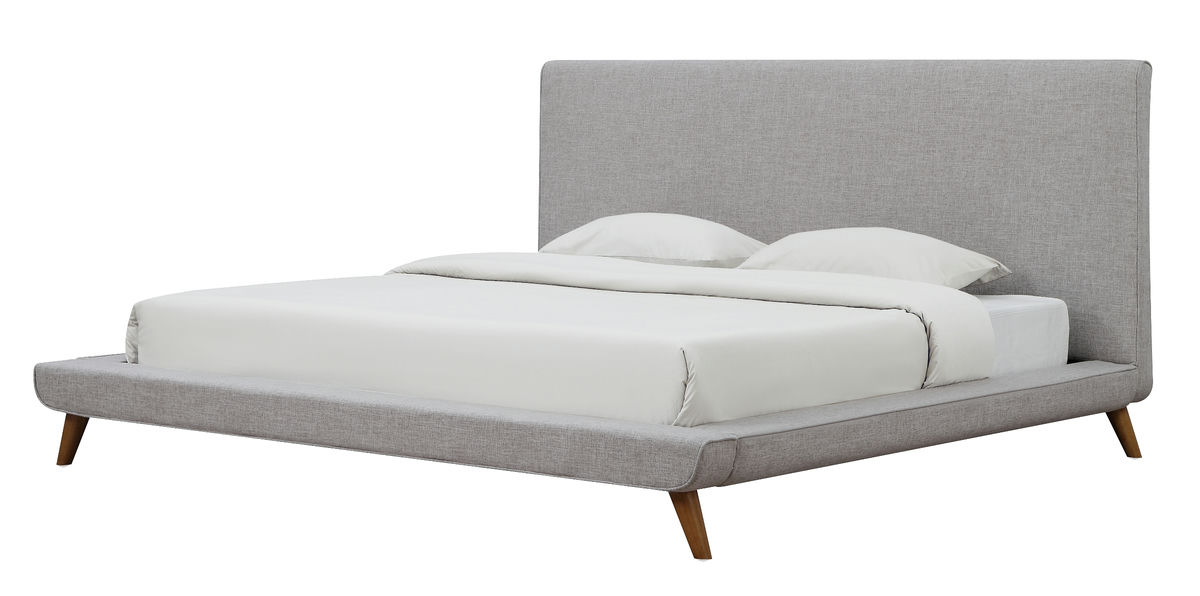 TOV Furniture Nixon Beige Linen Bed in Queen Size