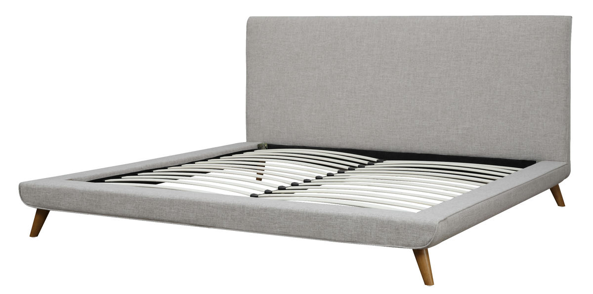 TOV Furniture Nixon Beige Linen Bed in Queen Size