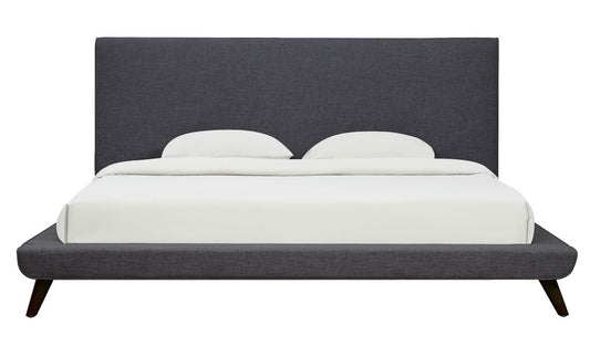 TOV Furniture Nixon Grey Linen Bed in Queen