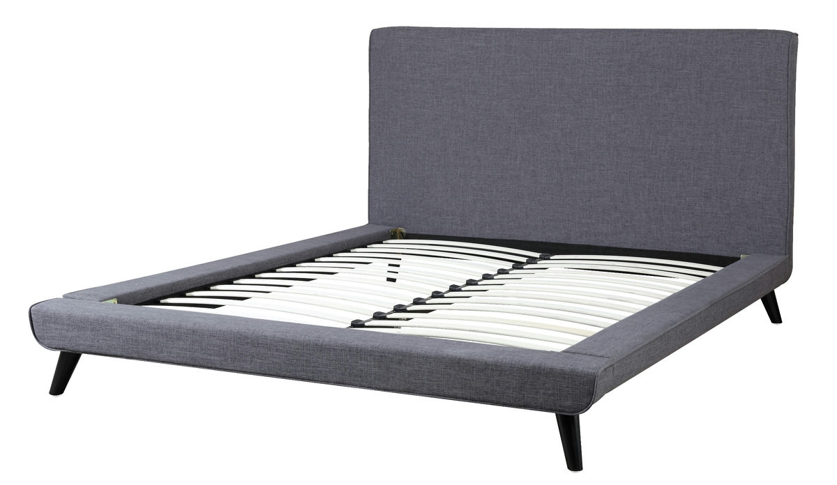 TOV Furniture Nixon Grey Linen Bed in Queen